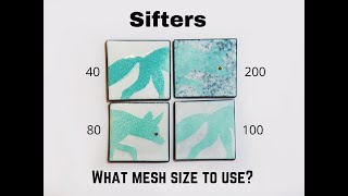 Vitreous Enamel Tutorial: Sifter Mesh Sizes Demo