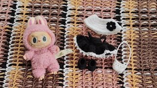 Dressing up Labubu /Crochet outfit for Labubu part 1