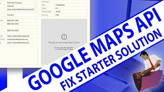 Google Maps API - Fixing FileMaker Contacts Starter Solution-FileMaker API Training