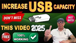 Increase Your USB Size | Resize USB Flash Drive | Double Your USB Capacity