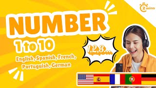 Can YOU Count 1-10 in 5 Ameriaca/Europe Languages? | Super Easy!