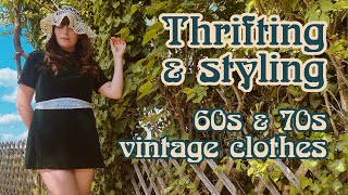 Thrifting and styling 60s \u0026 70s Vintage clothes