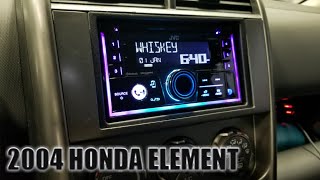 2004 Honda element radio removal