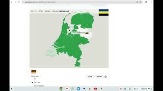 Seterra The Netherlands: provinces (Hard) 8.768 Seconds