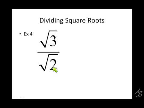 dividing square roots notes dividing square roots notes