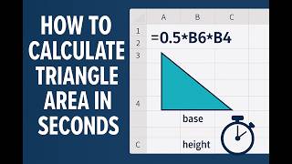 How to Use Excel to Easily Calculate the Area of a Triangle