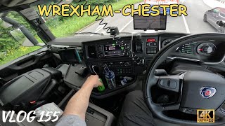 I LIKE GOING HERE !!! DRIVING AROUND WREXHAM & CHESTER !!!  -TRUCK DRIVER UK #155 ASMR SCANIA R500