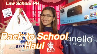 BACK TO SCHOOL HAUL (FIRST YEAR IN LAW SCHOOL) | PHILIPPINES  | Jonah Abigael