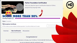 Python Foundation Certification Exam Solution | Infosys Springboard 7.0 Answers Revealed #infosys
