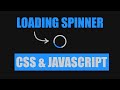 Animated CSS Loading Spinner for Website #HTML #CSS #frontend