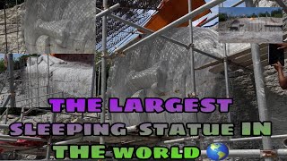 THE LARGEST   SLEEPING  STATUE IN THE WORLD,,ලොව විශාලතම  සැතපෙන බුද්ධ ප්‍රතිමාව