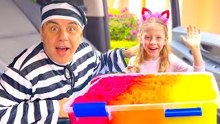 Nastya and a policeman learns the safety rules for children. Useful video for children