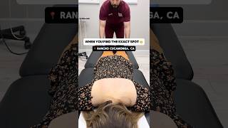 *CHIROPRACTIC ASMR* When you find the exact spot 🙌😬 #chiropractic