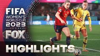 Spain vs. Sweden Highlights | 2023 FIFA Women's World Cup | Semifinals