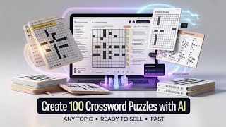 Create 100 Crossword Puzzles FAST with AI 🤯 | CrosswordAI Review (Amazon KDP + Etsy)