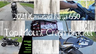 2021 Kawasaki Ninja 650 Top Mount Crash Bar Luggage Bracket