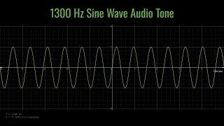 1300 Hz Sine Wave Audio Tone