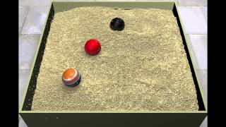 Ball tossing - Granular material simulation