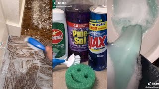 23rd request: (Part 2) Floor Scrubbing/Cleaning with Pinesol and Comet/Ajax 🤤🧽🫧