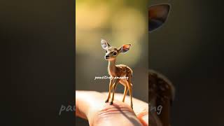 Deer walking on fingers #deer #cute #animal