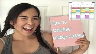 How to schedule college classes | Back to college