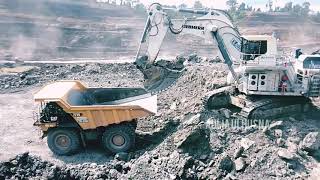 Coal mine heavy equipment I LIEBHERR R9200 VS CAT HD 777E