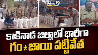 కాకినాడ జిల్లాలో భారీగా గం*జాయి పట్టివేత | Kakinada District | Prime9 News