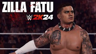 WWE 2K24 - Zilla Fatu Full Entrance | Samoan Dynasty | Bloodline Family Business | WWE2K24 UPDATES!