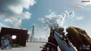 Battlefield 4 pilot kill with RDS sniper rifle