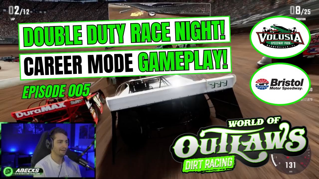 Double Duty In World Of Outlaw Dirt Racing Career Mode - YouTube