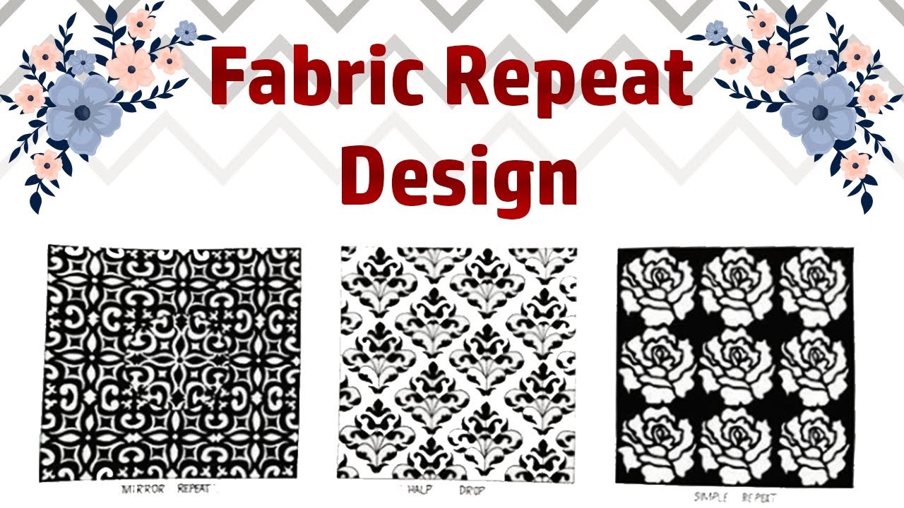 Fabric Repeat Design | Repeat Design Patterns | Textile Designing - YouTube