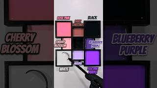 White + Rose Pink + Black + Electric Purple - Velvet Neon