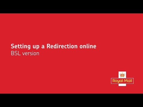 Setting up a Redirection online (British Sign Language version) Setting up a Redirection online (British Sign Language version)