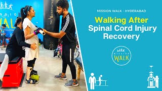 Walking after spinal cord injury | Sindhu at Mission Walk | HYD | 9177300194