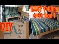 Van conversion BED: Folding sofa bed DESIGN (DIY and EASY)