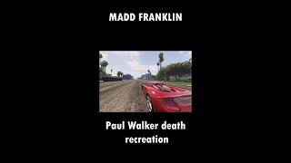 Paul Walker death recreated in GTA 5 #shorts