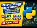Permutations in Python 😎 | itertools Module Explained Simply (No Maths Fear!)
