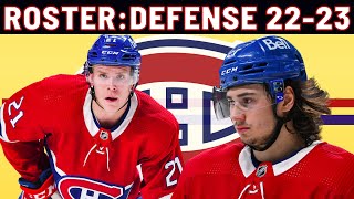 PREVIEW OF THE MONTREAL CANADIENS DEFENSE ROSTER 2022-23