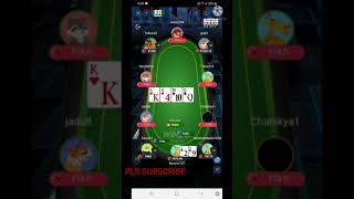 Winzo gold poker # straight vs flush All in #Poker game play