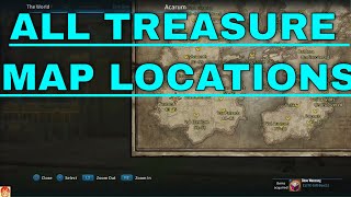 TERA ONLINE: Treasure maps:Aurum RoadQuarantine ZoneArchive GroundsCitadel of Torment Thrallhold PS5