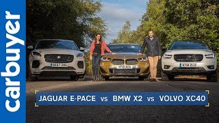 BMW X2 vs Jaguar E-Pace vs Volvo XC40 - Carbuyer