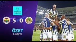 Fenerbahçe 5-0 Alanyaspor Maç Özeti