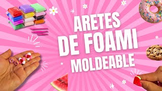 Crea tus propios aretes con foami moldeable 🍩🍨🍰🤩 | 💜 Yazdollys 💜