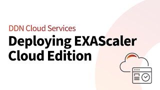 Deploying DDN EXAScaler Cloud Edition