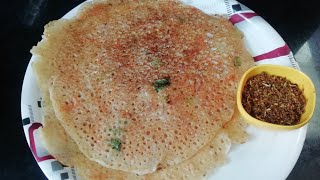 కేవలం 5min రవ్వదోస ఎలా పోసుకోవాలో చూడండి-instant crispy onion ravva dosa.