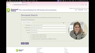 Deceased Online Tutorials 1 – Simple Search