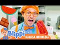 Blippi Membuat Es Loli Buah | Blippi Bahasa Indonesia - Video Anak-Anak | Petualangan Blippi