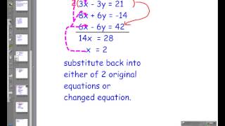 7 4 Solving Linear Systems by Multiplying First