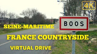 SCENIC DRIVE IN Boos Seine-Maritime - 🇫🇷 France - 4K DRIVING TOUR