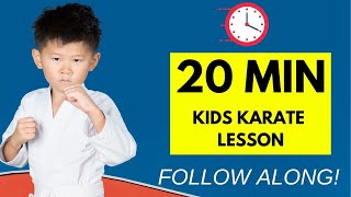 Karate Training For Kids At Home | 20 Min Intermediate Lesson! | Dojo Go (Week 8)